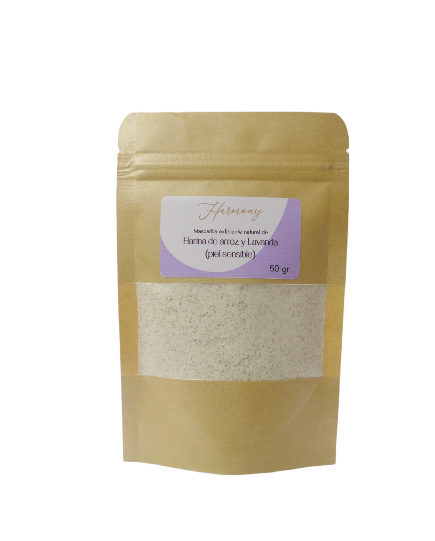 Mascarilla exfoliante facial de lavanda para piel sensible
